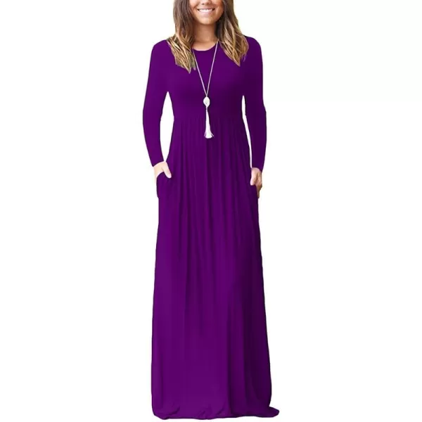 GRECERELLE Womens 2024 Maxi Dresses Long Sleeve Casual Long T Shirt Dress Travel Vacation Outfits