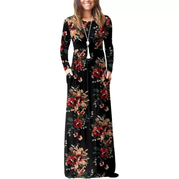 GRECERELLE Womens 2024 Maxi Dresses Long Sleeve Casual Long T Shirt Dress Travel Vacation Outfits