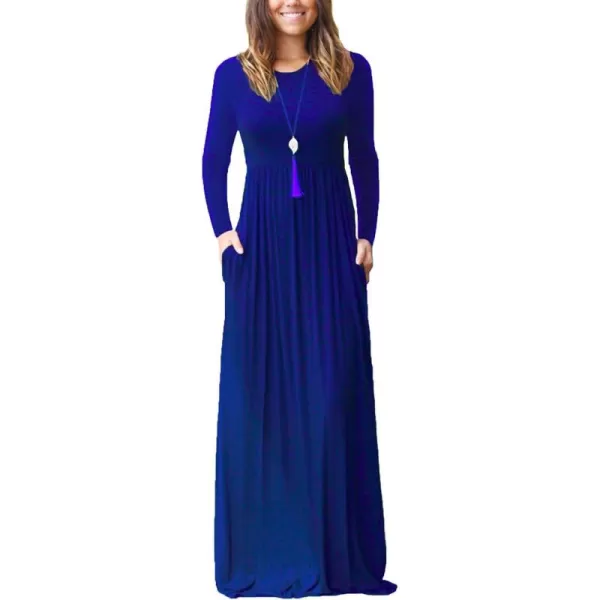 GRECERELLE Womens 2024 Maxi Dresses Long Sleeve Casual Long T Shirt Dress Travel Vacation Outfits