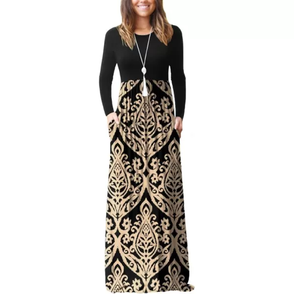 GRECERELLE Womens 2024 Maxi Dresses Long Sleeve Casual Long T Shirt Dress Travel Vacation Outfits