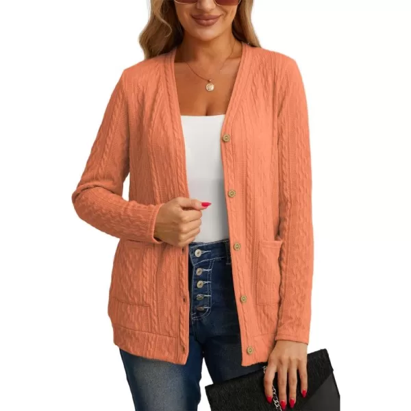 GRECERELLE Women's Lightweight Cardigan Sweater Casual Long Sleeve Knit Cardigan Open Front Outwear Jacket with Pockets