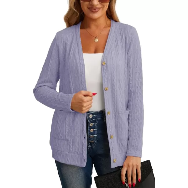GRECERELLE Women's Lightweight Cardigan Sweater Casual Long Sleeve Knit Cardigan Open Front Outwear Jacket with Pockets