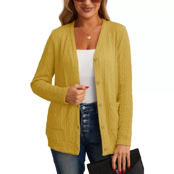 GRECERELLE Women's Lightweight Cardigan Sweater Casual Long Sleeve Knit Cardigan Open Front Outwear Jacket with Pockets