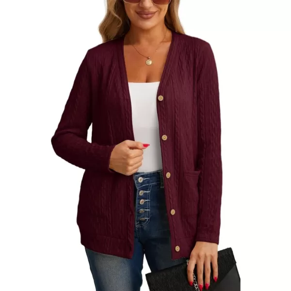 GRECERELLE Women's Lightweight Cardigan Sweater Casual Long Sleeve Knit Cardigan Open Front Outwear Jacket with Pockets