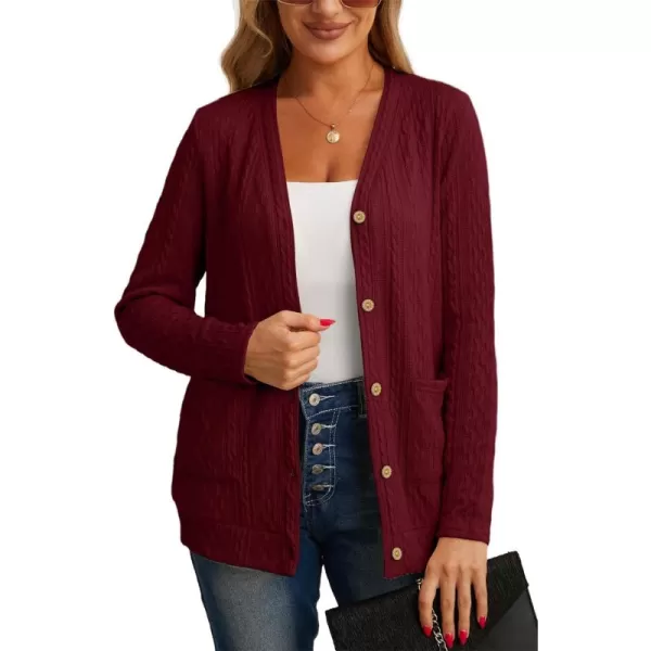 GRECERELLE Women's Lightweight Cardigan Sweater Casual Long Sleeve Knit Cardigan Open Front Outwear Jacket with Pockets