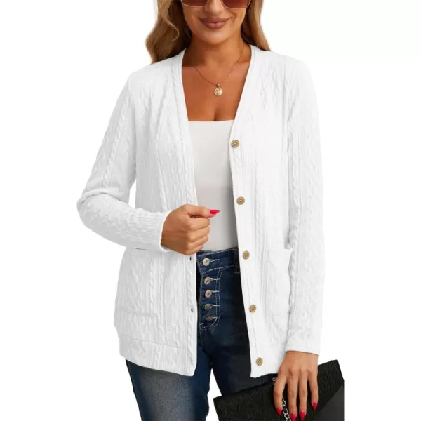 GRECERELLE Women's Lightweight Cardigan Sweater Casual Long Sleeve Knit Cardigan Open Front Outwear Jacket with Pockets