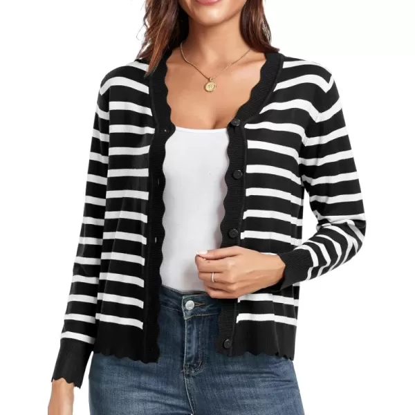Black White Striped