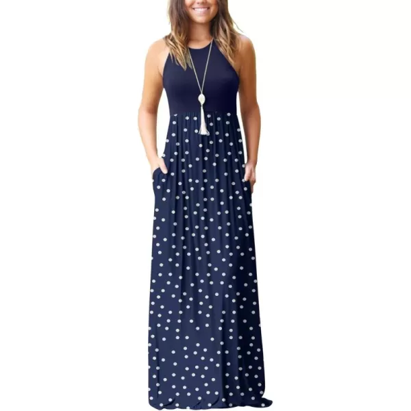 A3-pj-polka Dot White Navy