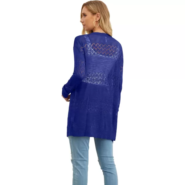 GRECERELLE Women Cardigan Sweaters Lightweight Crochet Long Sleeve Loose Soft Drape Open Front Cardigans Boho Beach Coverups