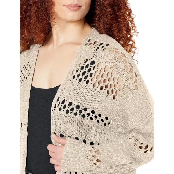 GRECERELLE Womens 2024 Summer Crochet Cardigan Sweaters Long Sleeve Boho Oversized Open Front Outwear
