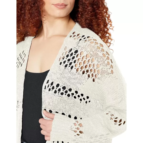 GRECERELLE Womens 2024 Summer Crochet Cardigan Sweaters Long Sleeve Boho Oversized Open Front Outwear