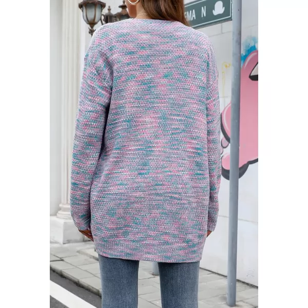 GRECERELLE Women's Loose Open Front Long Sleeve Chunky Knit Cable Cardigans Sweater with Pockets