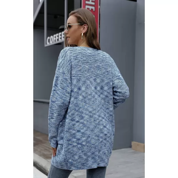 GRECERELLE Women's Loose Open Front Long Sleeve Chunky Knit Cable Cardigans Sweater with Pockets