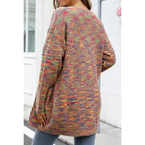 GRECERELLE Women's Loose Open Front Long Sleeve Chunky Knit Cable Cardigans Sweater with Pockets