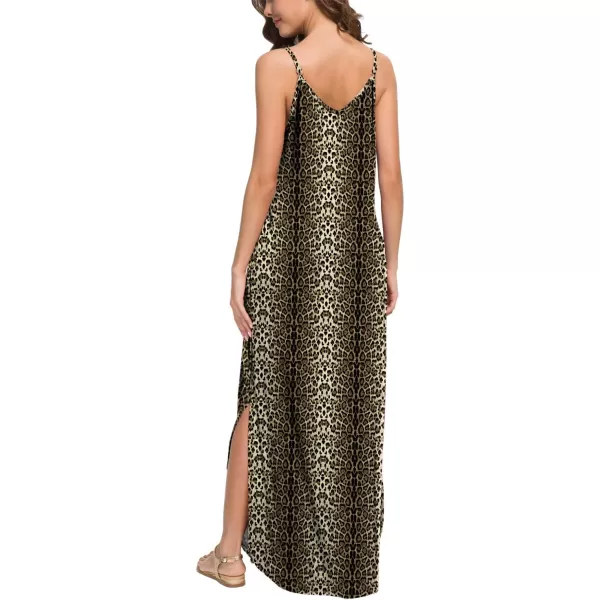 GRECERELLE Women's Summer Casual Loose Dress Beach Cover Up Long Cami Maxi Dresses with Pocket