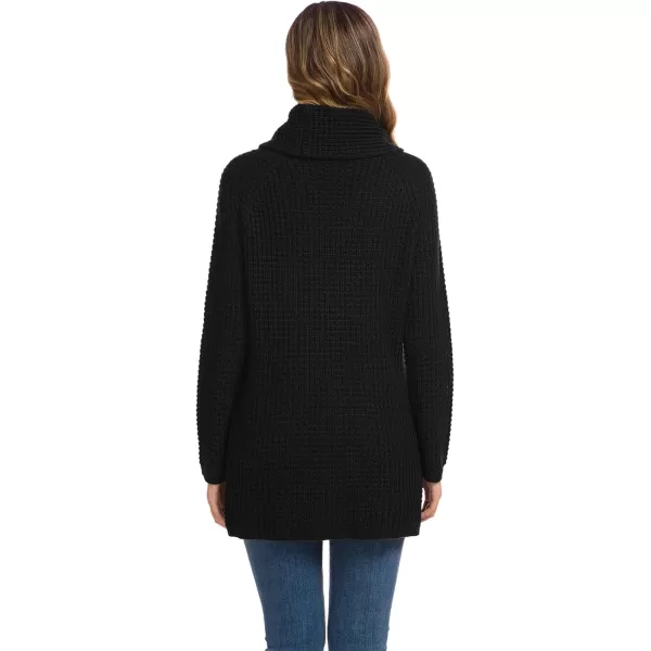 GRECERELLE Womens Turtleneck Sweaters 2024 Fall Chunky Long Sleeve Asymmetric Knit Pullover Sweaters