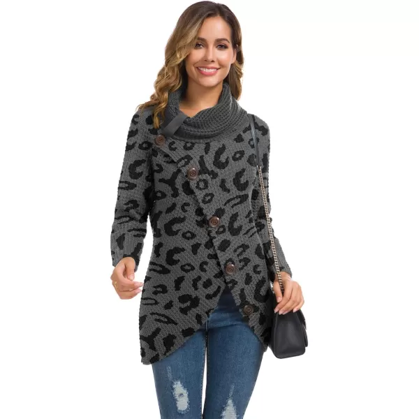 GRECERELLE Womens Turtleneck Sweaters 2024 Fall Chunky Long Sleeve Asymmetric Knit Pullover Sweaters