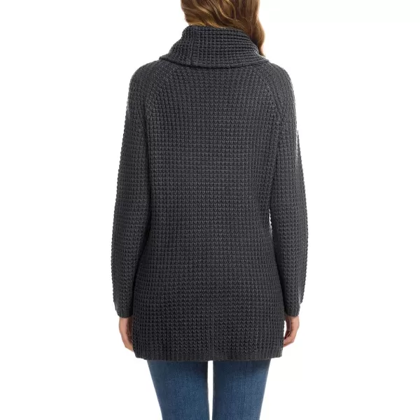 GRECERELLE Womens Turtleneck Sweaters 2024 Fall Chunky Long Sleeve Asymmetric Knit Pullover Sweaters