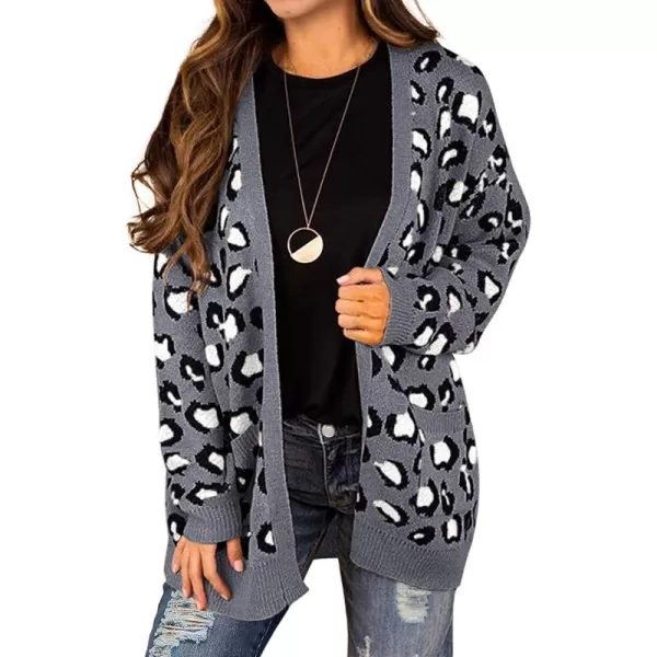 B-03 Leopard Print Dark Gray