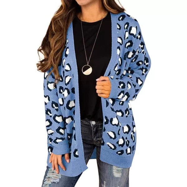 B-06 Leopard Print Light Blue
