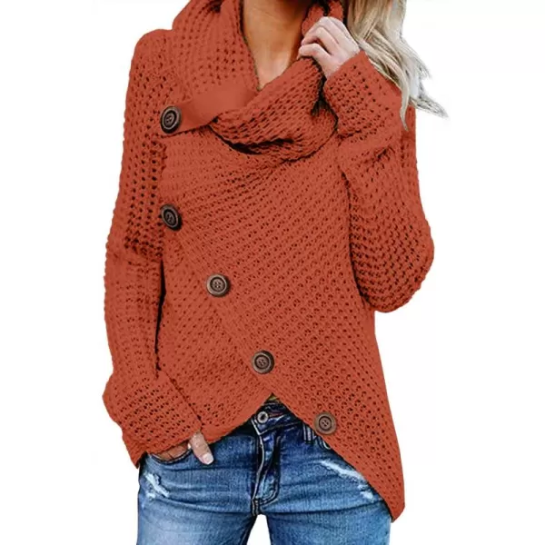 GRECERELLE Womens Turtleneck Sweaters 2024 Fall Chunky Long Sleeve Asymmetric Knit Pullover Sweaters