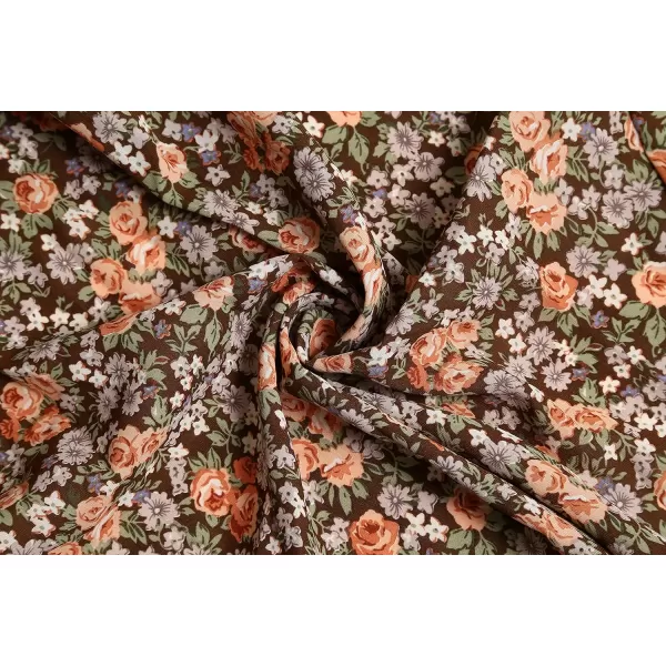 GRECERELLE 2024 Women's Spring Summer Boho Floral Print V-Neck Faux Wrap Maxi Dress for Wedding Guest, Graduation, Party