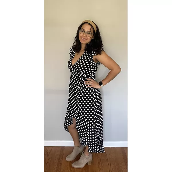 GRECERELLE 2024 Women's Spring Summer Boho Floral Print V-Neck Faux Wrap Maxi Dress for Wedding Guest, Graduation, Party
