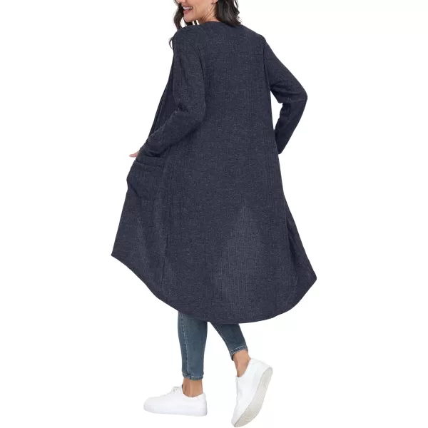 GRECERELLE Womens 2024 Long Sleeve Button Down Long Cardigans Casual Open Front Knit Sweaters Jackets Outerwear with Pockets