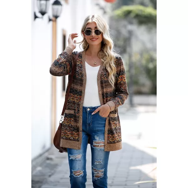 GRECERELLE Women's Long Sleeve Open Front Cardigan Button Down Ribbed Lightweight Knit Outerwear with Pocket