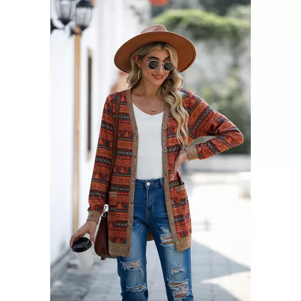 GRECERELLE Women's Long Sleeve Open Front Cardigan Button Down Ribbed Lightweight Knit Outerwear with Pocket