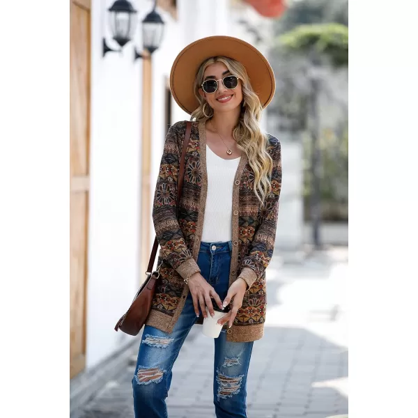 GRECERELLE Women's Long Sleeve Open Front Cardigan Button Down Ribbed Lightweight Knit Outerwear with Pocket