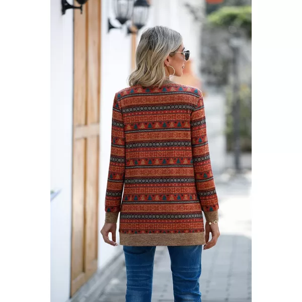 GRECERELLE Women's Long Sleeve Open Front Cardigan Button Down Ribbed Lightweight Knit Outerwear with Pocket