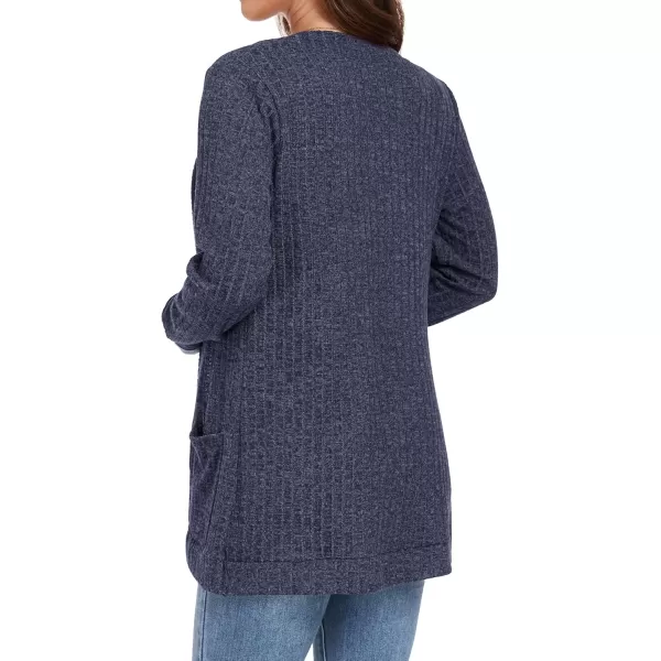 GRECERELLE Womens 2024 Long Sleeve Open Front Casual Lightweight Sweater Cardigan with Pockets