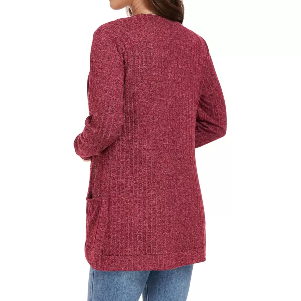 GRECERELLE Womens 2024 Long Sleeve Open Front Casual Lightweight Sweater Cardigan with Pockets
