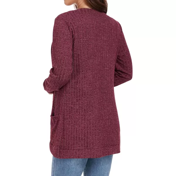 GRECERELLE Womens 2024 Long Sleeve Open Front Casual Lightweight Sweater Cardigan with Pockets