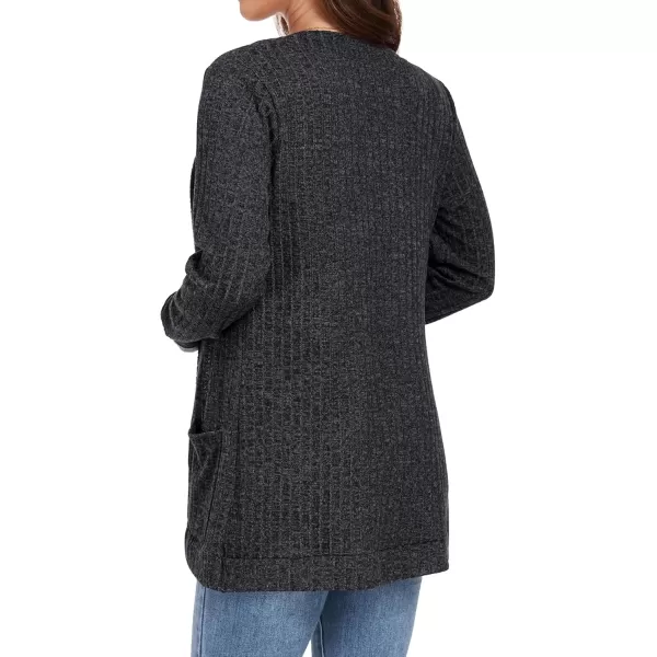 GRECERELLE Womens 2024 Long Sleeve Open Front Casual Lightweight Sweater Cardigan with Pockets