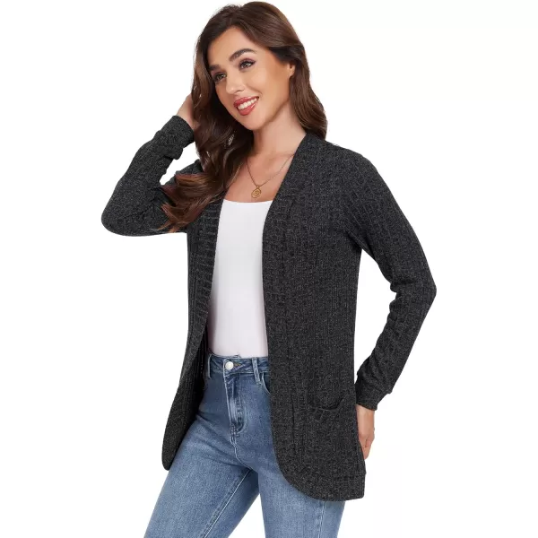 GRECERELLE Womens 2024 Long Sleeve Open Front Casual Lightweight Sweater Cardigan with Pockets