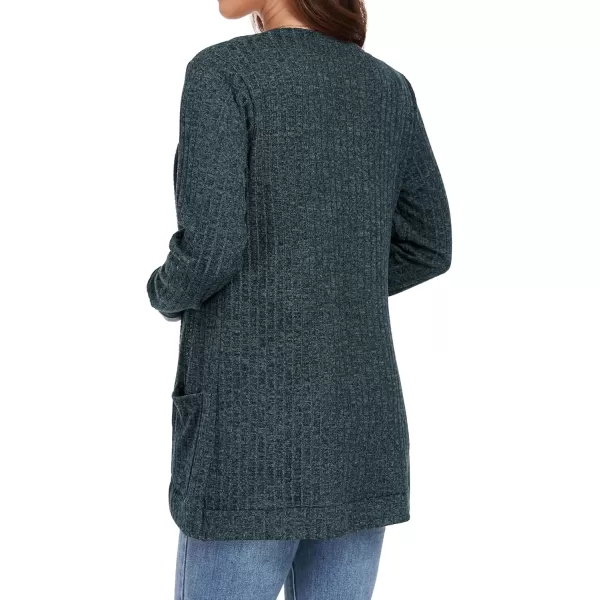 GRECERELLE Womens 2024 Long Sleeve Open Front Casual Lightweight Sweater Cardigan with Pockets