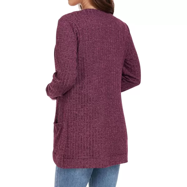 GRECERELLE Womens 2024 Long Sleeve Open Front Casual Lightweight Sweater Cardigan with Pockets