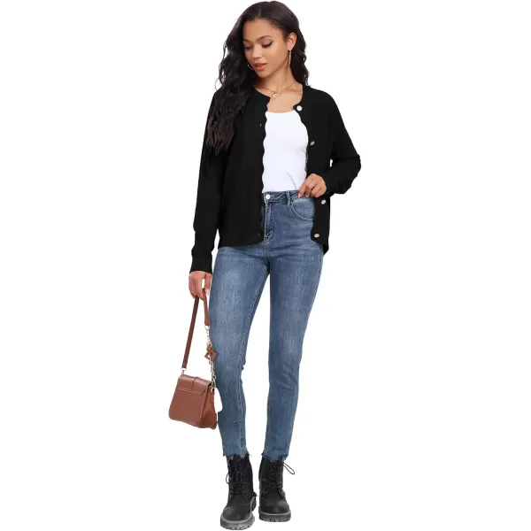 GRECERELLE Women Cardigan Sweaters 2024 Open Front Button Down Casual Tweed Outwear Coats Fall Clothes