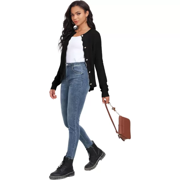 GRECERELLE Women Cardigan Sweaters 2024 Open Front Button Down Casual Tweed Outwear Coats Fall Clothes