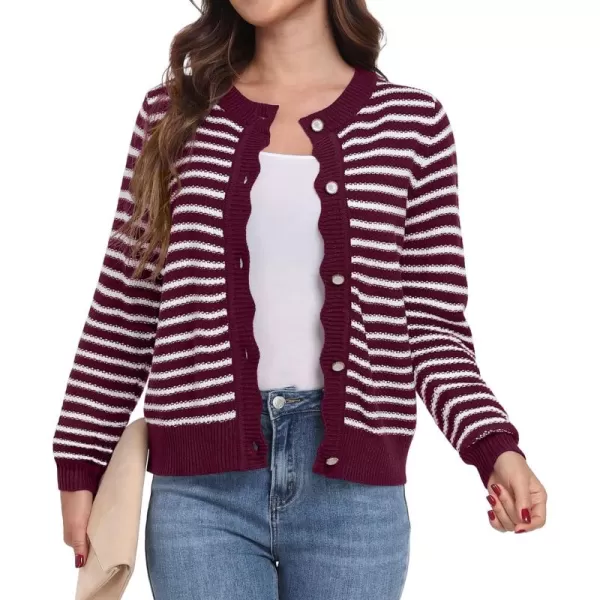 GRECERELLE Women Cardigan Sweaters 2024 Open Front Button Down Casual Tweed Outwear Coats Fall Clothes