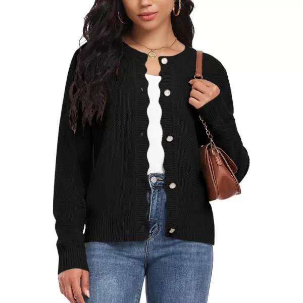 GRECERELLE Women Cardigan Sweaters 2024 Open Front Button Down Casual Tweed Outwear Coats Fall Clothes