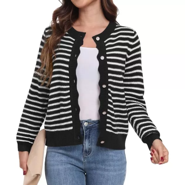 GRECERELLE Women Cardigan Sweaters 2024 Open Front Button Down Casual Tweed Outwear Coats Fall Clothes