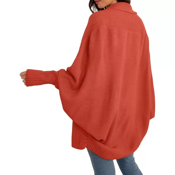 GRECERELLE Women's Kimono Batwing Cable Open Front Knitted Slouchy Oversized Wrap Cardigan Sweater Outwear Coat