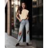 imageGRECERELLE Women 2025 Cap Sleeve Tops Summer Casual Tee Shirt Loose Crew Neck Basic Tank Trendy Work Vacation Outfits S2XLBeige
