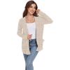 imageGRECERELLE Womens 2024 Long Sleeve Lightweight Open Front Casual Cardigan Sweaters Outerwear with PocketsBeige