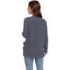 imageGRECERELLE Womens 2024 Long Sleeve Lightweight Open Front Casual Cardigan Sweaters Outerwear with PocketsDark Gray