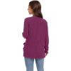 imageGRECERELLE Womens 2024 Long Sleeve Lightweight Open Front Casual Cardigan Sweaters Outerwear with PocketsHot Pink