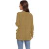 imageGRECERELLE Womens 2024 Long Sleeve Lightweight Open Front Casual Cardigan Sweaters Outerwear with PocketsMustard Yellow